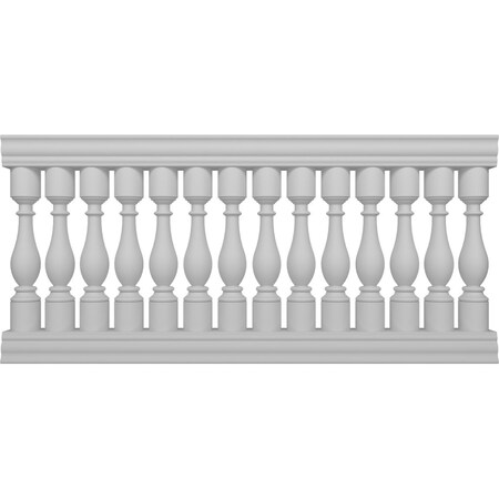 Ekena Millwork Fiberthane Legacy Balustrade Railing Kit, Style C (6 1/4" On-Center Spacing to Pass 4" Sphere Code) BALK42X084LGC
